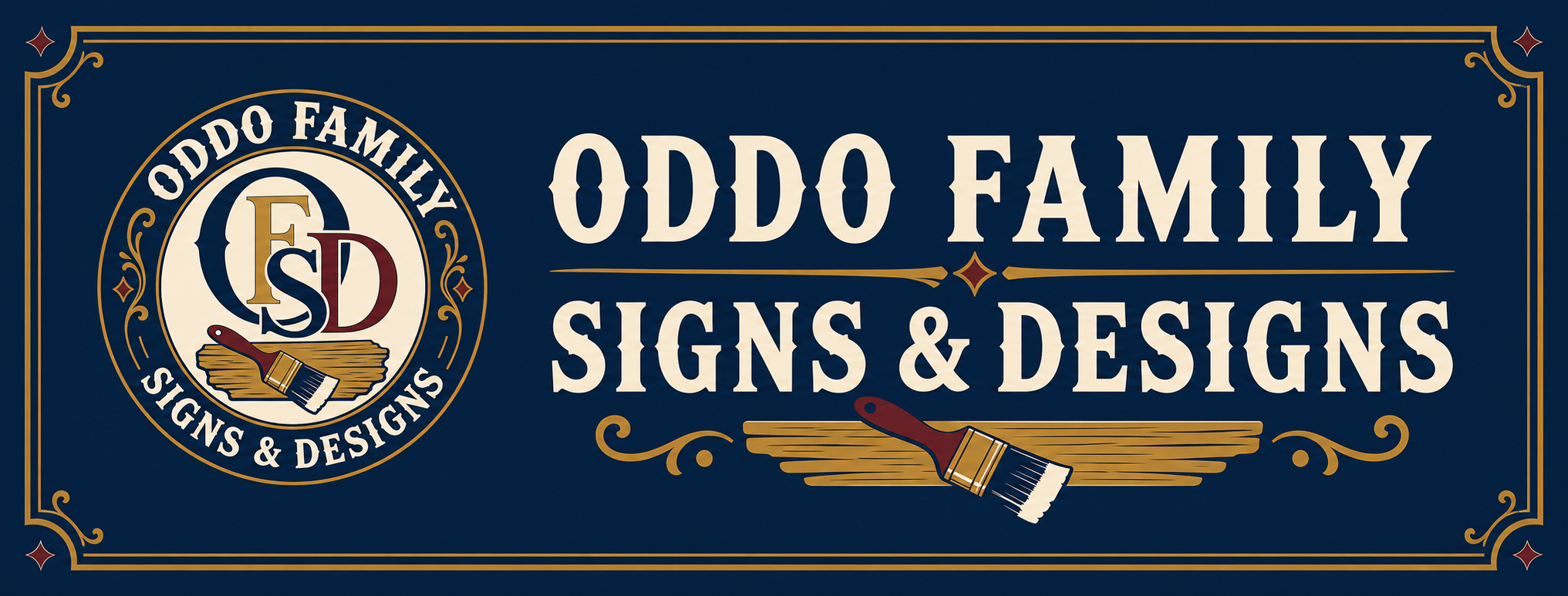Oddo Family Signs and Designs banner